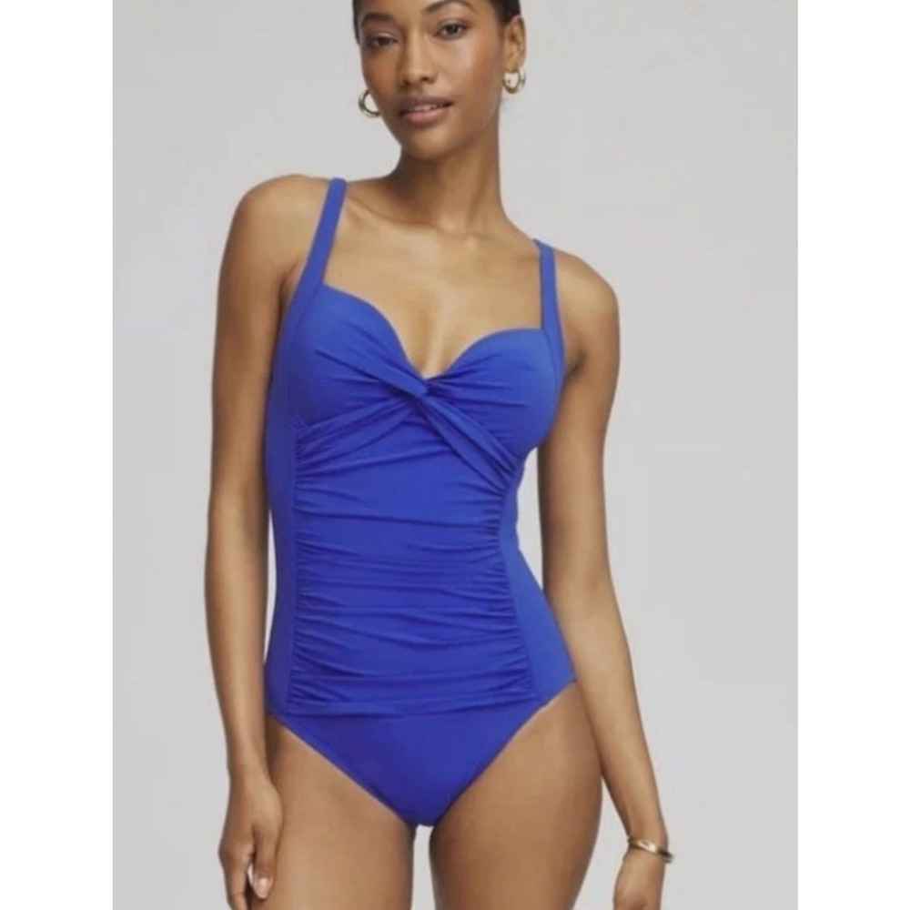 PROFILE BY GOTTEX ROYAL BLUE TUTTI FRUITTI SWEETHEART ONE PIECE SWIMSUIT 8